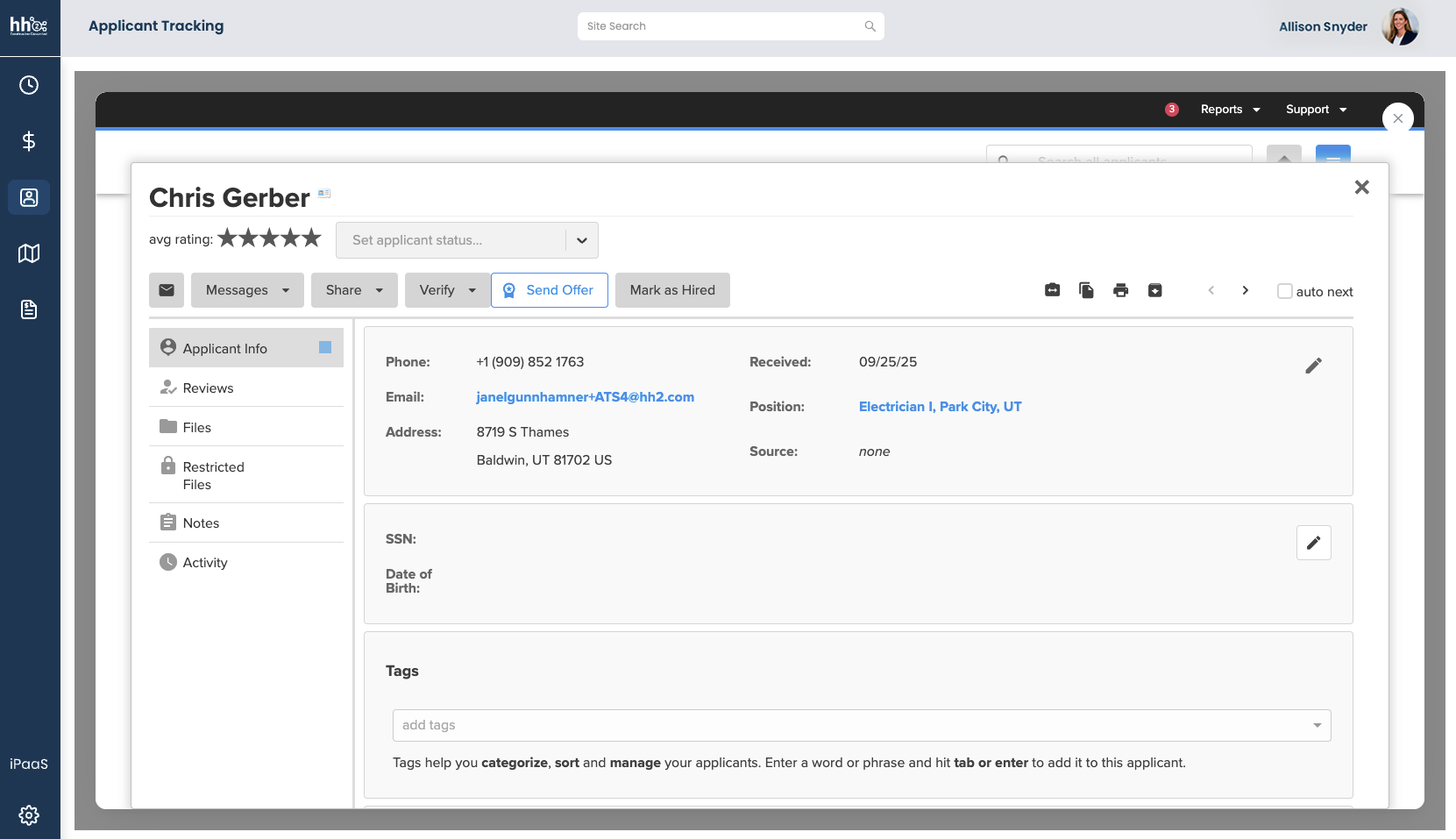 Applicant Tracking 2 Applicant Tracking 2