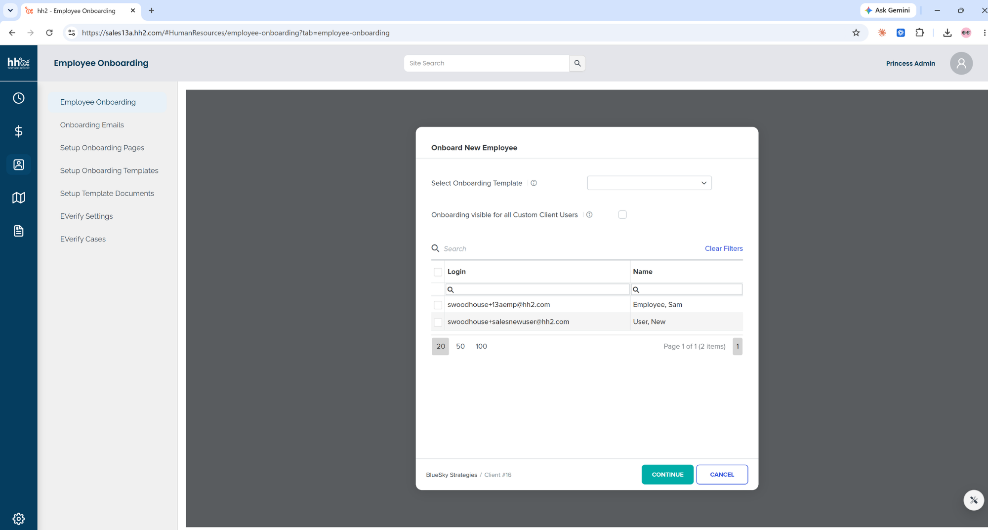 Easily move new hires into onboarding without rekeying any information