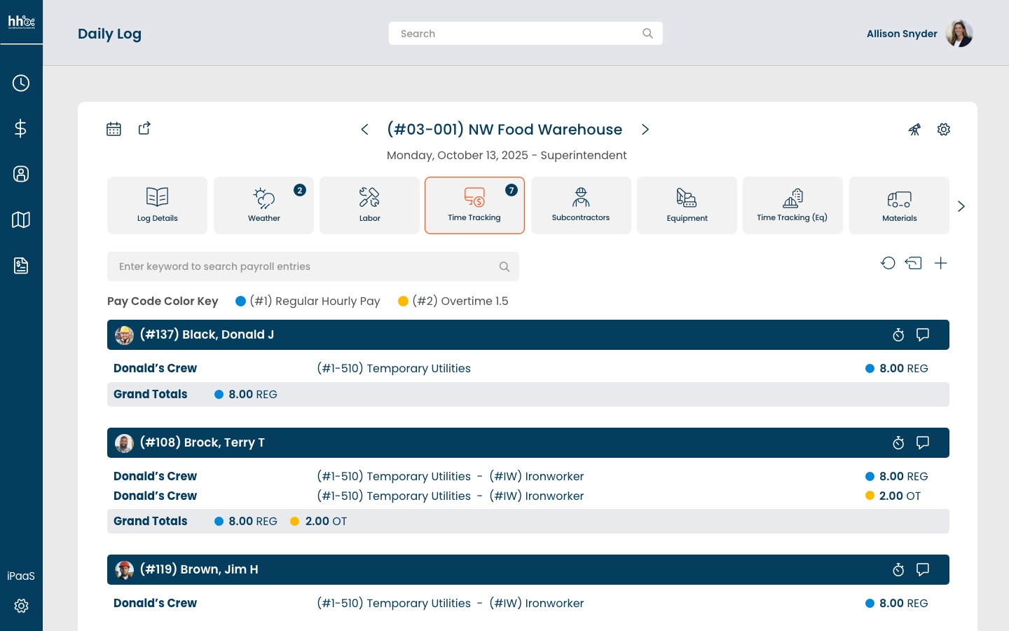 Daily Log - Remote Payroll Daily Log - Remote Payroll