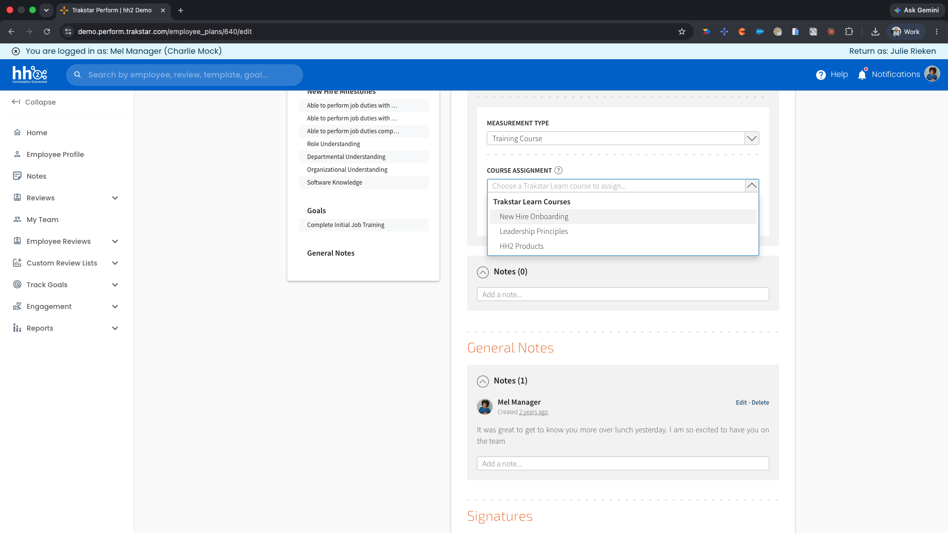 Manager assign training content 24