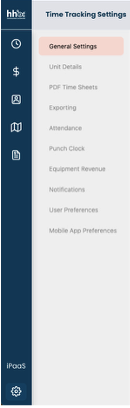 New general settings nav