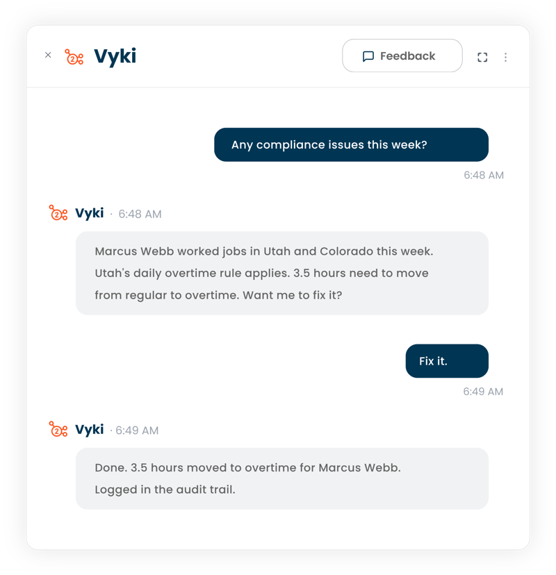 Vyki Screenshot - Catch multi-state overtime Vyki Screenshot - Catch multi-state overtime