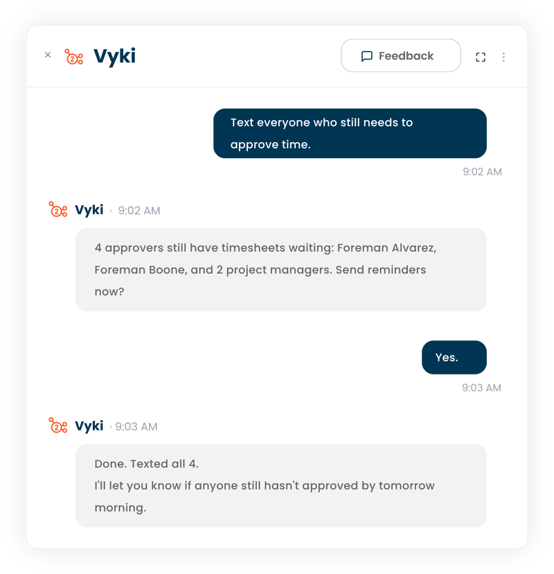 Vyki Screenshot - Reach the field without calls Vyki Screenshot - Reach the field without calls