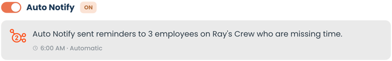 Enable autonomous mode with auto-notify and auto-search