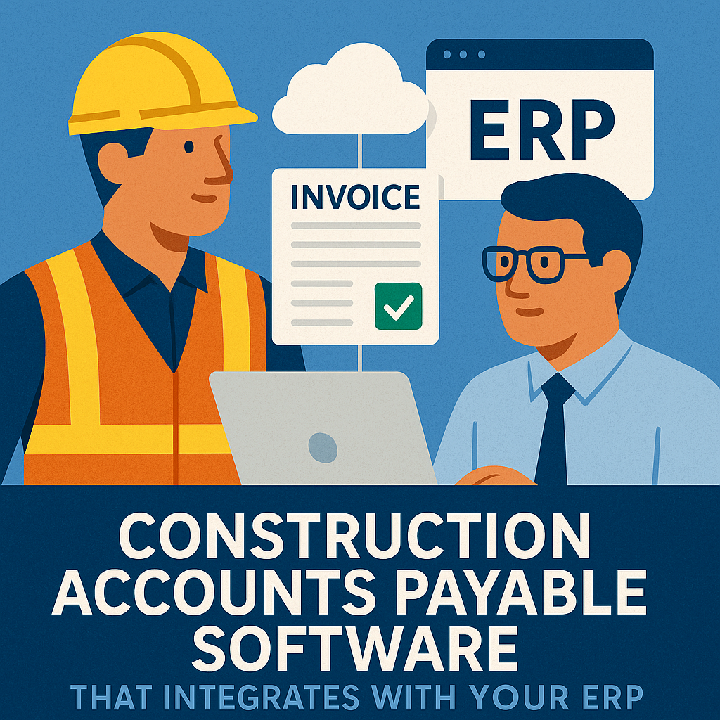 construction accounts payable software integrating with ERP systems for invoice automation and cost control