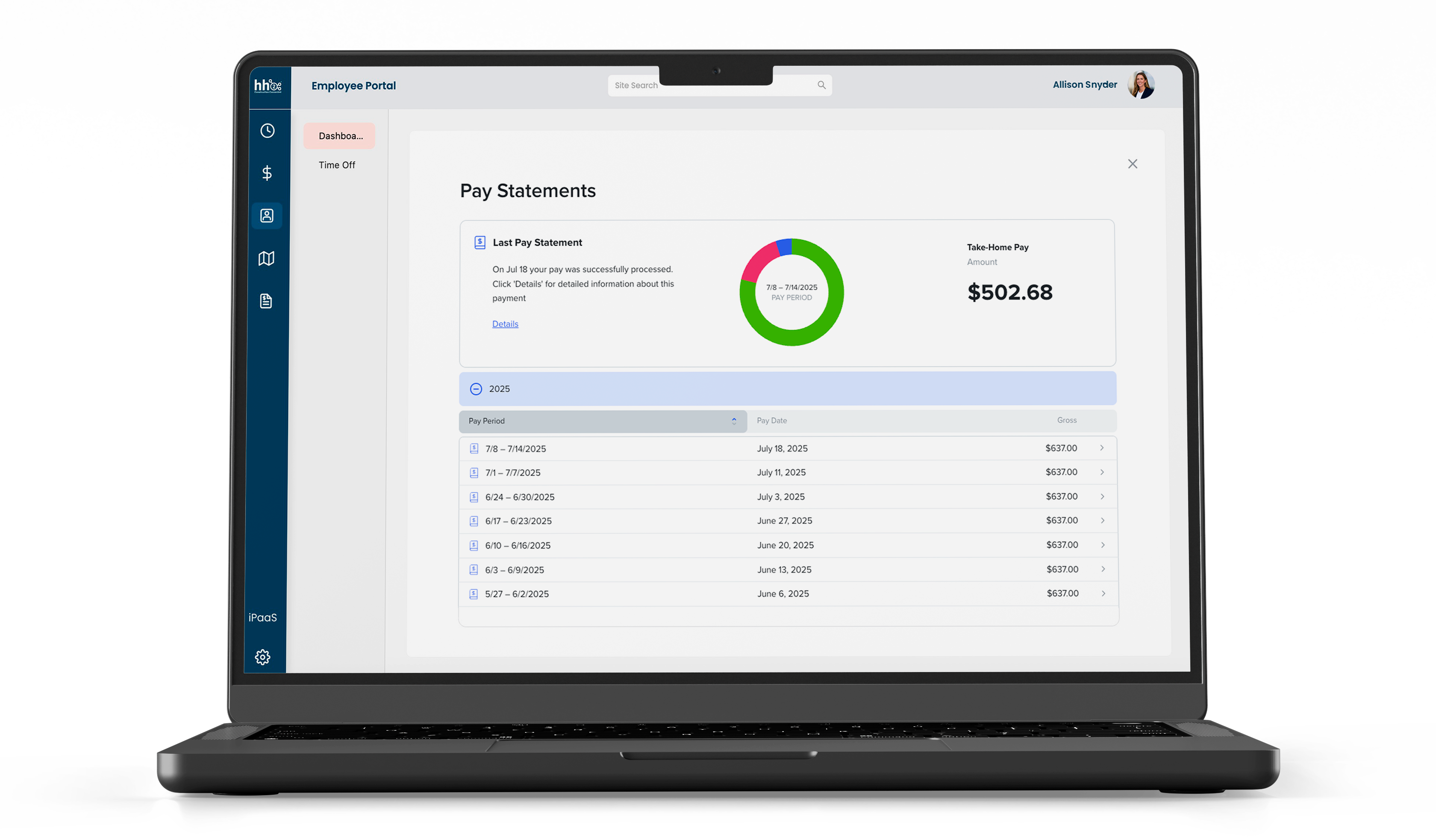 hh2 web view payroll 