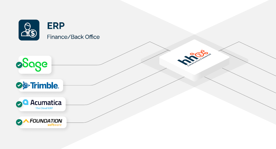 hh2 Integrations with major construction ERPs hh2 Integrations with major construction ERPs